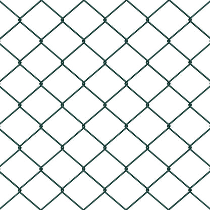 Chainlink Fence with Post 10 x 1.6 m PVC-Coated Steel Green