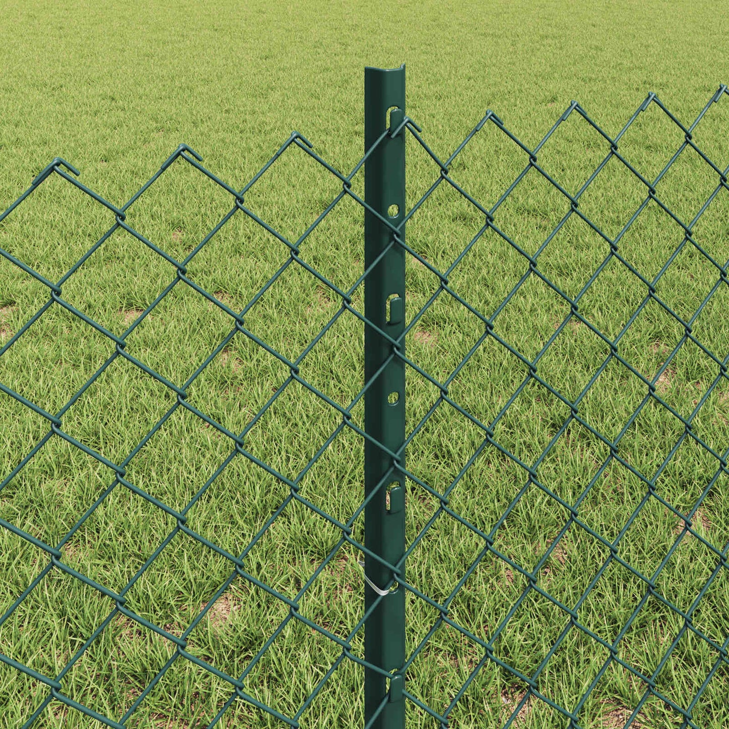 Fence with Post Green