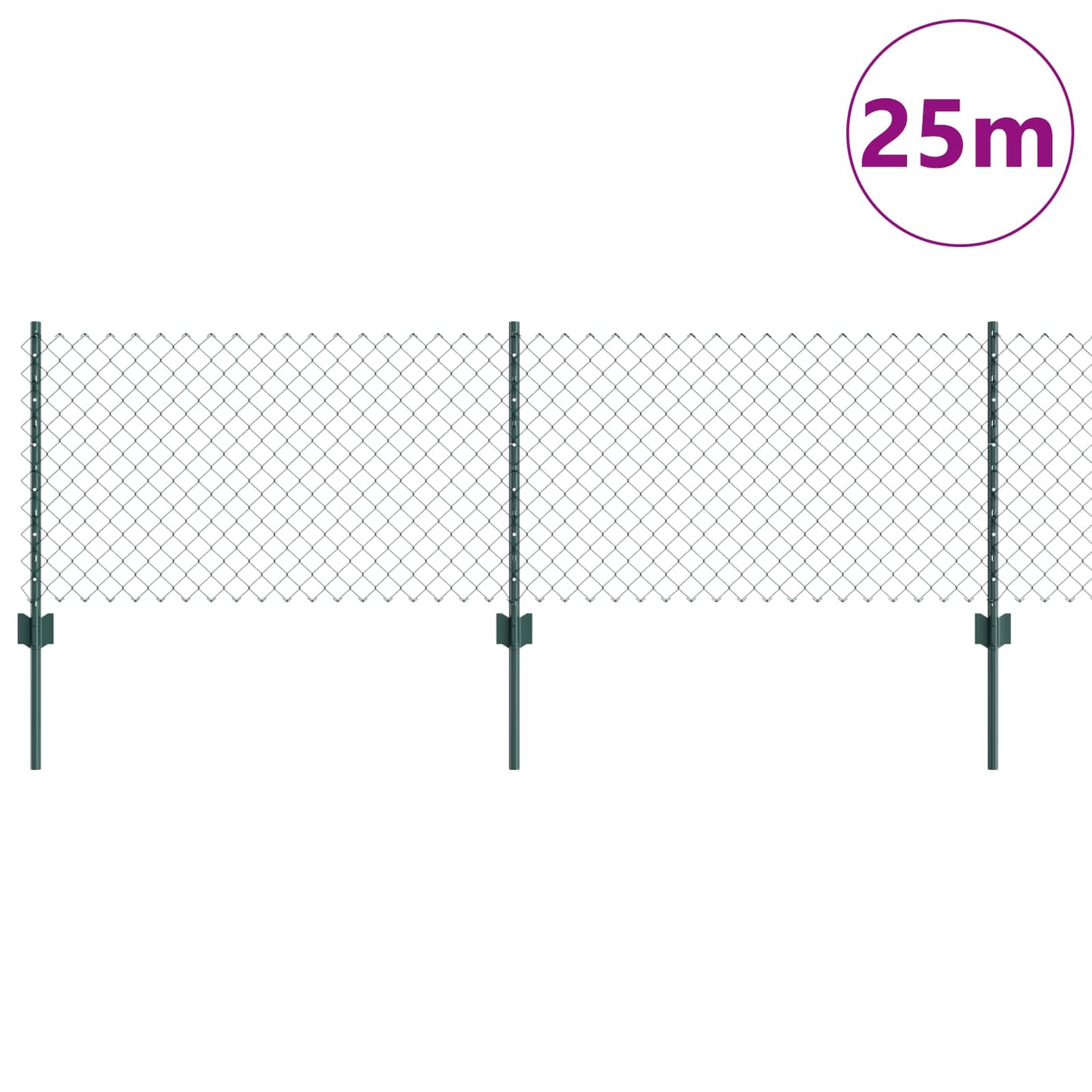 Fence with Post Green