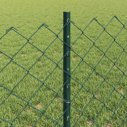 Fence with Post Green