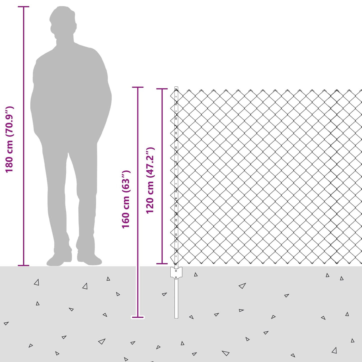 Fence with Post Green