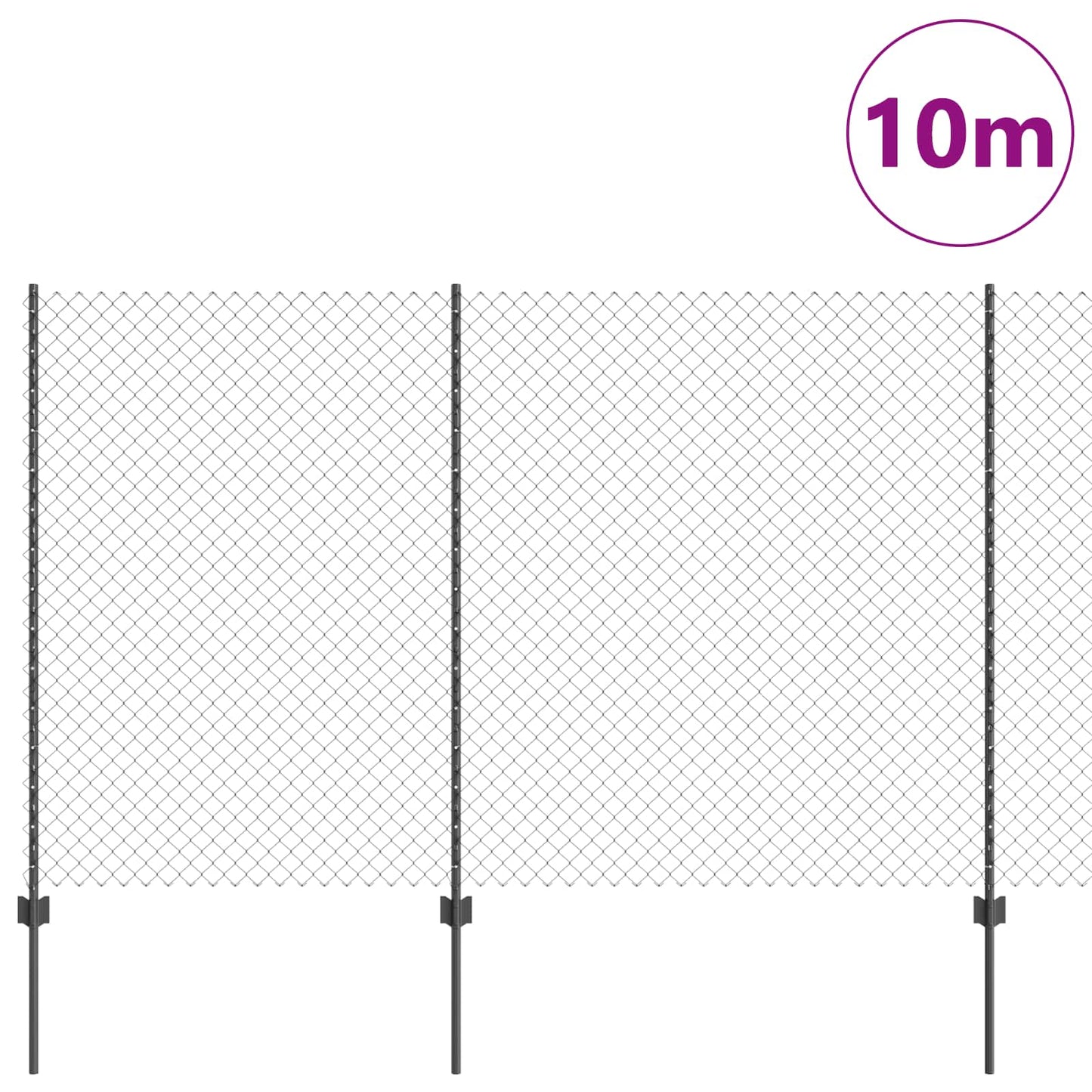 Fence with Post Grey