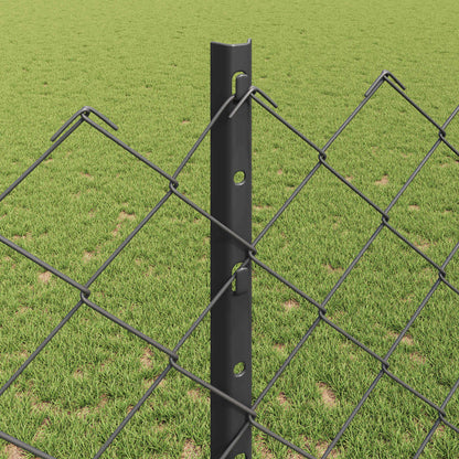 Fence with Post Grey