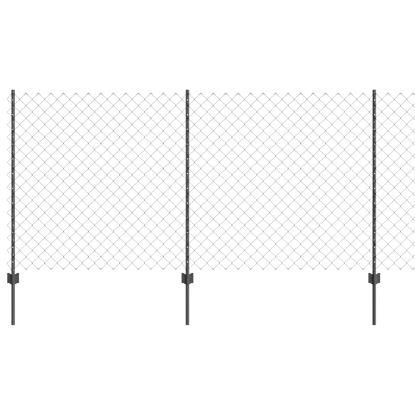 Fence with Post Grey