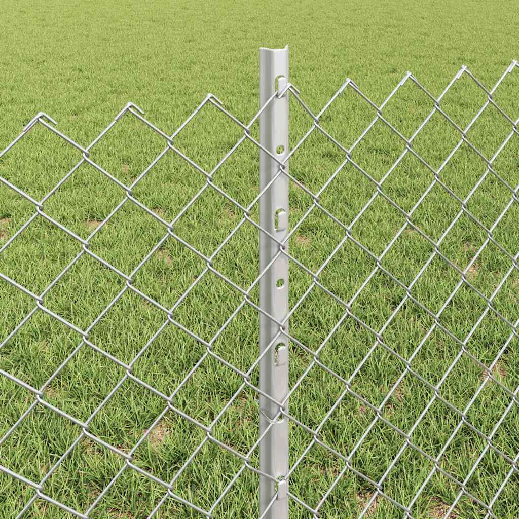 Fence with Post Silver