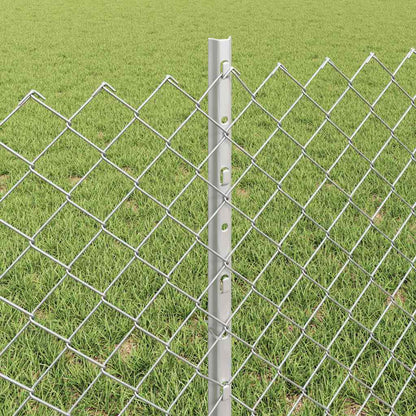 Fence with Post Silver