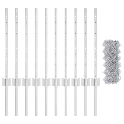 Fence with Post Silver