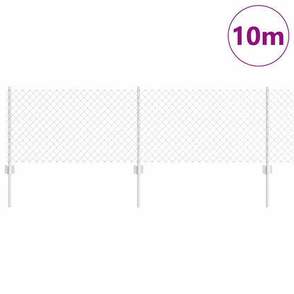 Fence with Post Silver