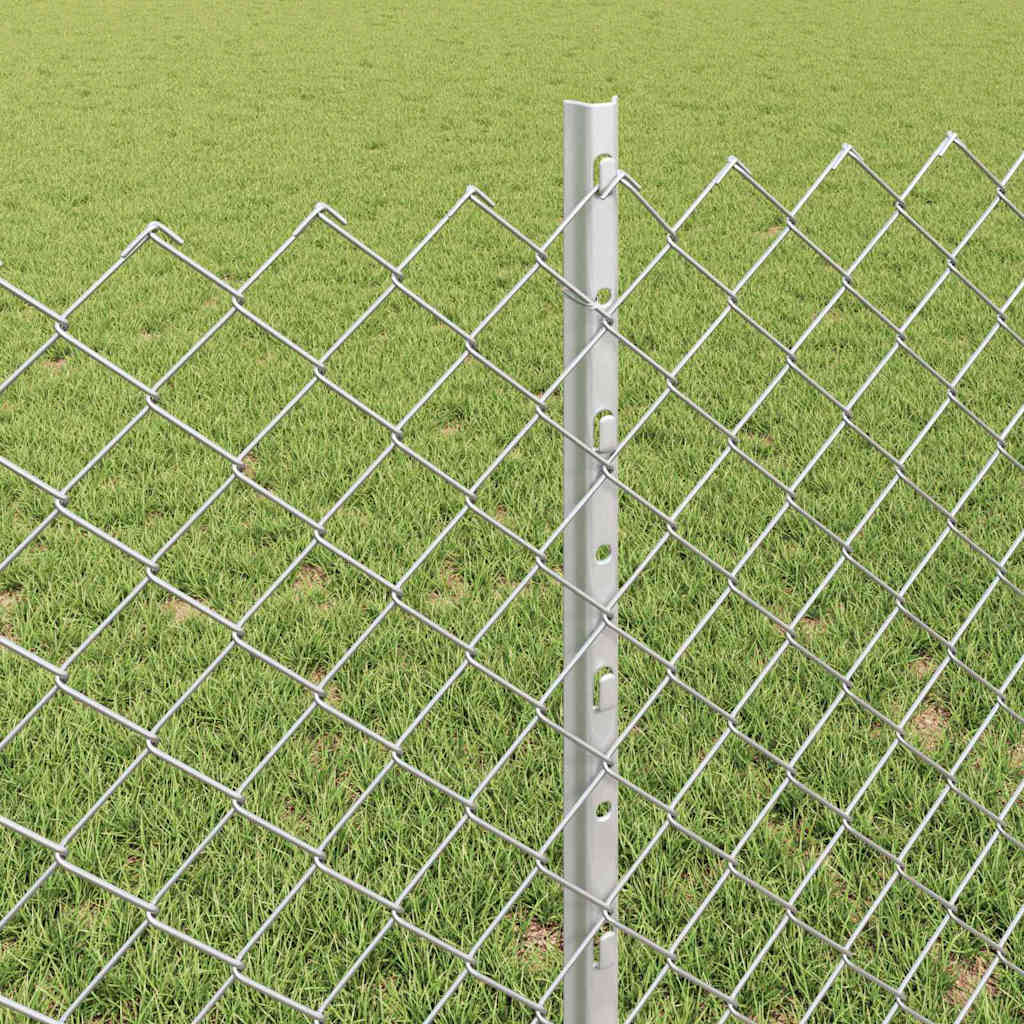 Fence with Post Silver