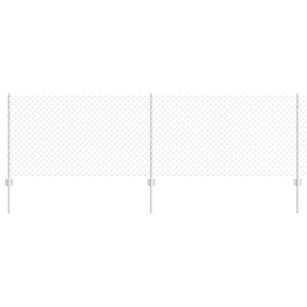 Fence with Post Silver