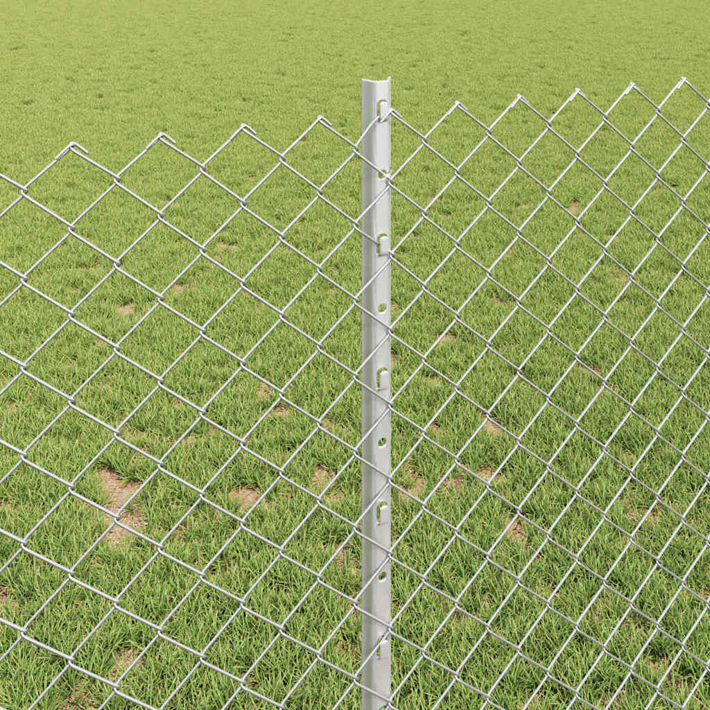 Fence with Post Silver