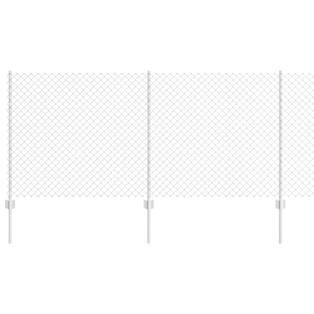 Fence with Post Silver