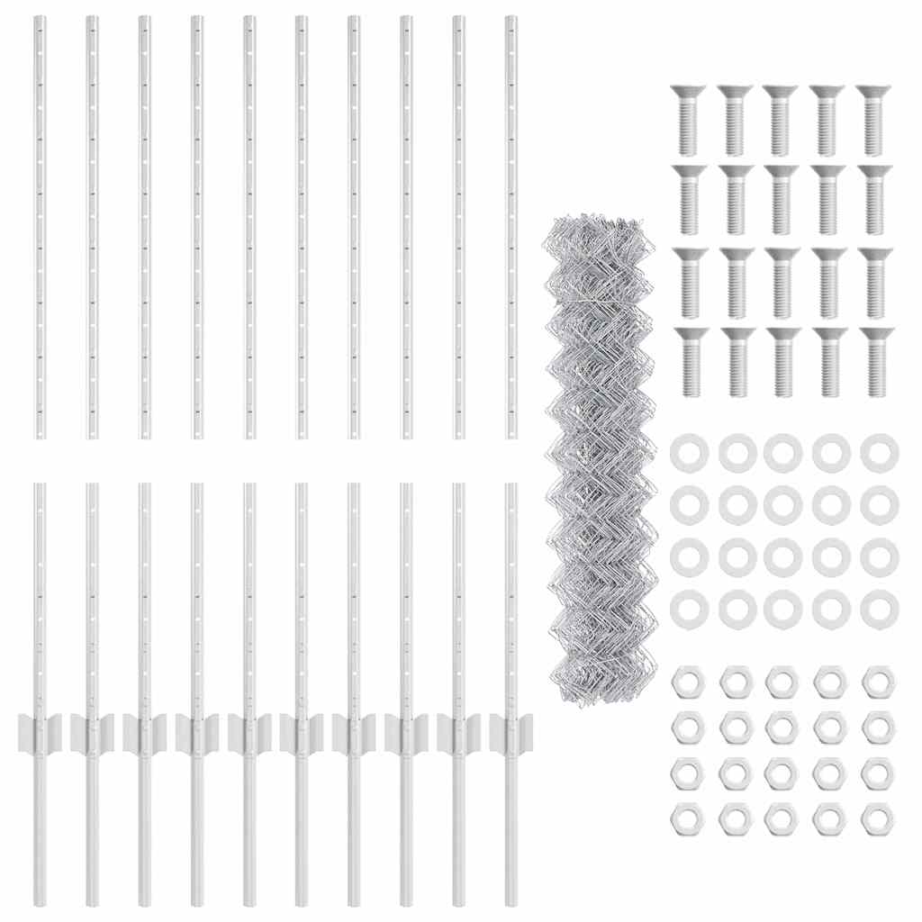 Fence with Post Silver