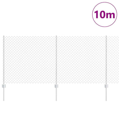 Fence with Post Silver