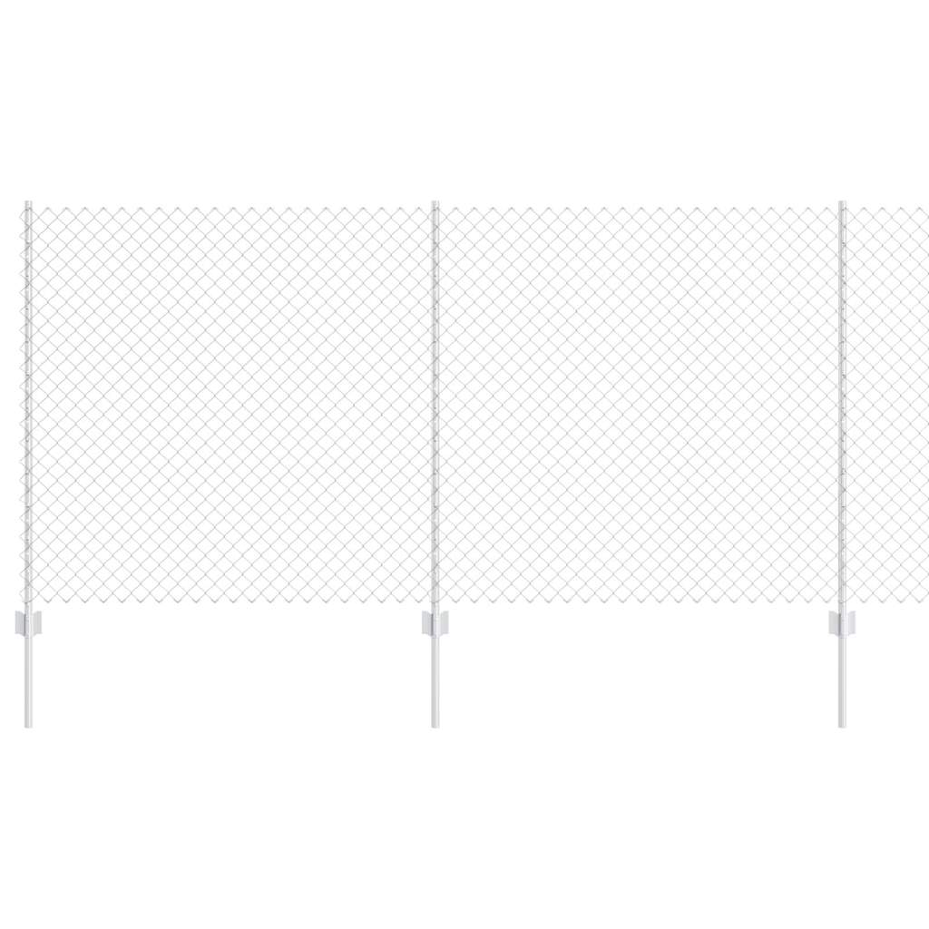 Fence with Post Silver