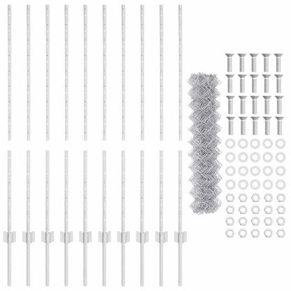 Fence with Post Silver