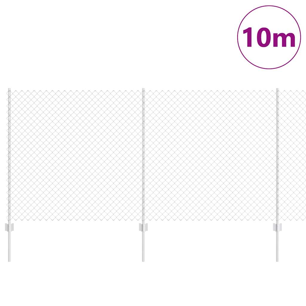 Fence with Post Silver