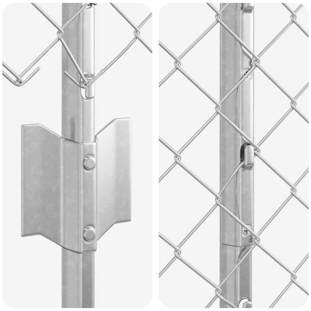 Fence with Post Silver
