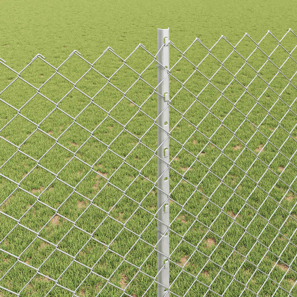 Fence with Post Silver