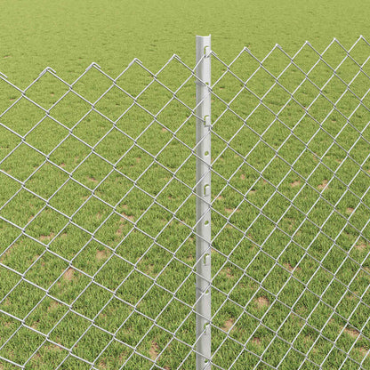 Fence with Post Silver