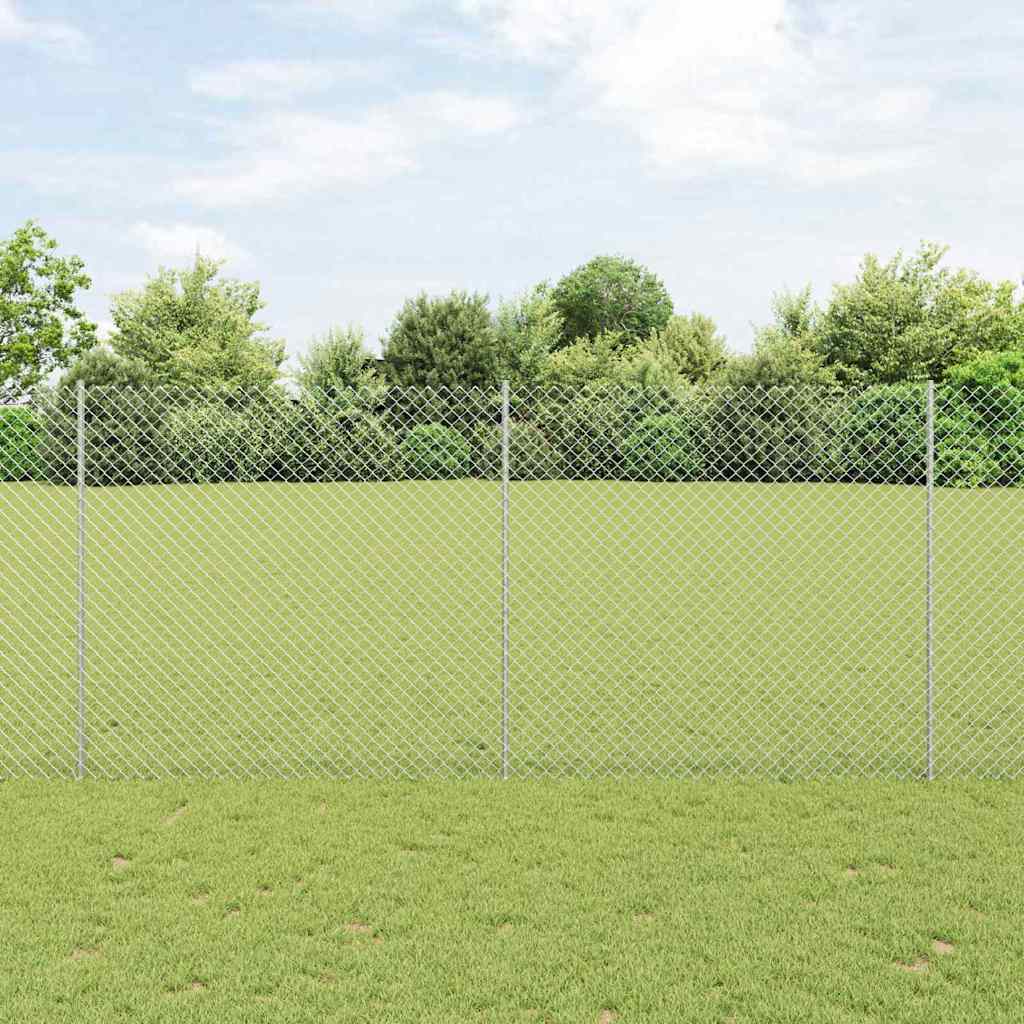 Fence with Post Silver