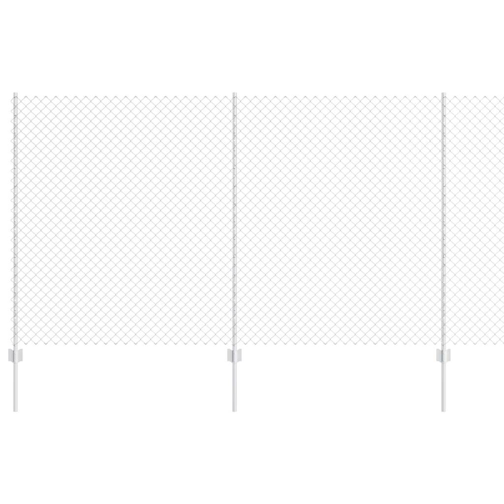 Fence with Post Silver