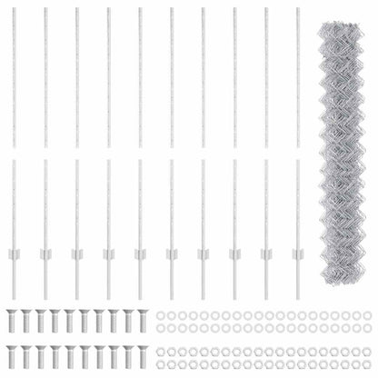 Fence with Post Silver