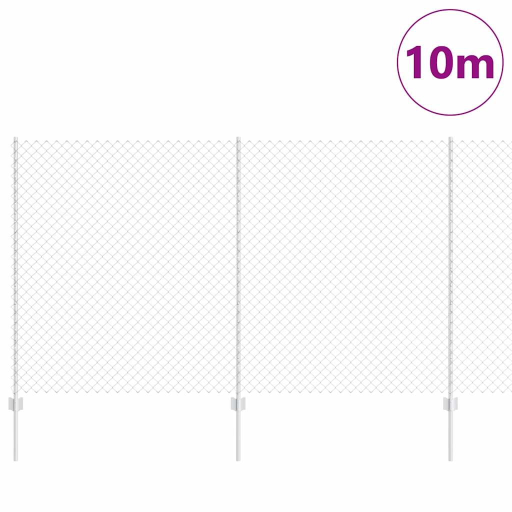 Fence with Post Silver