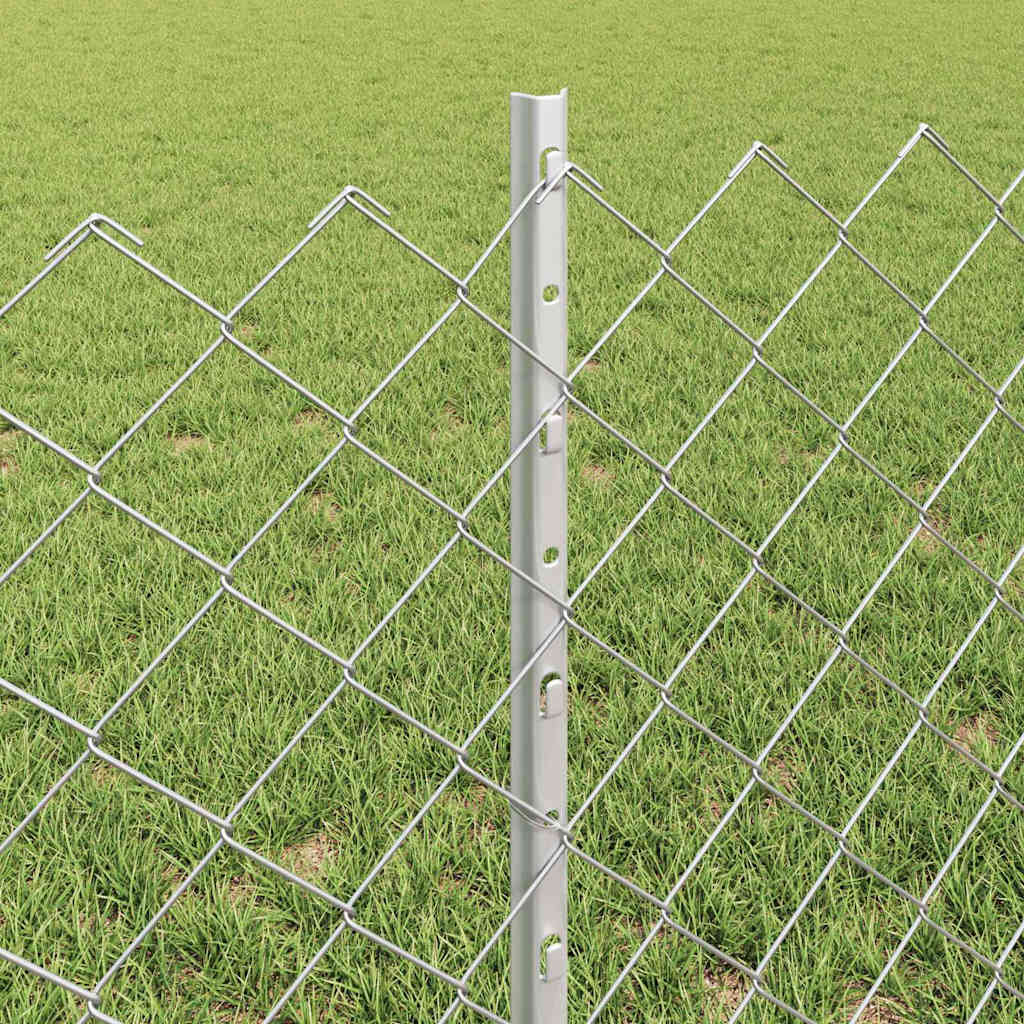 Fence with Post Silver