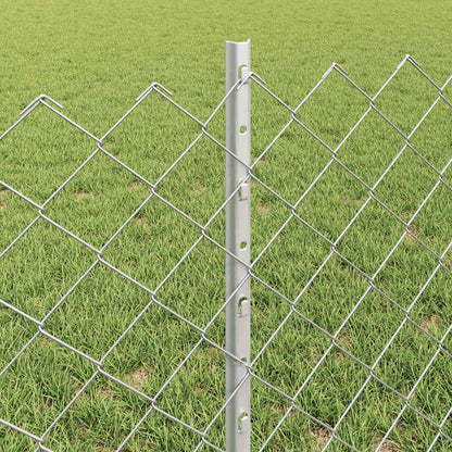 Fence with Post Silver