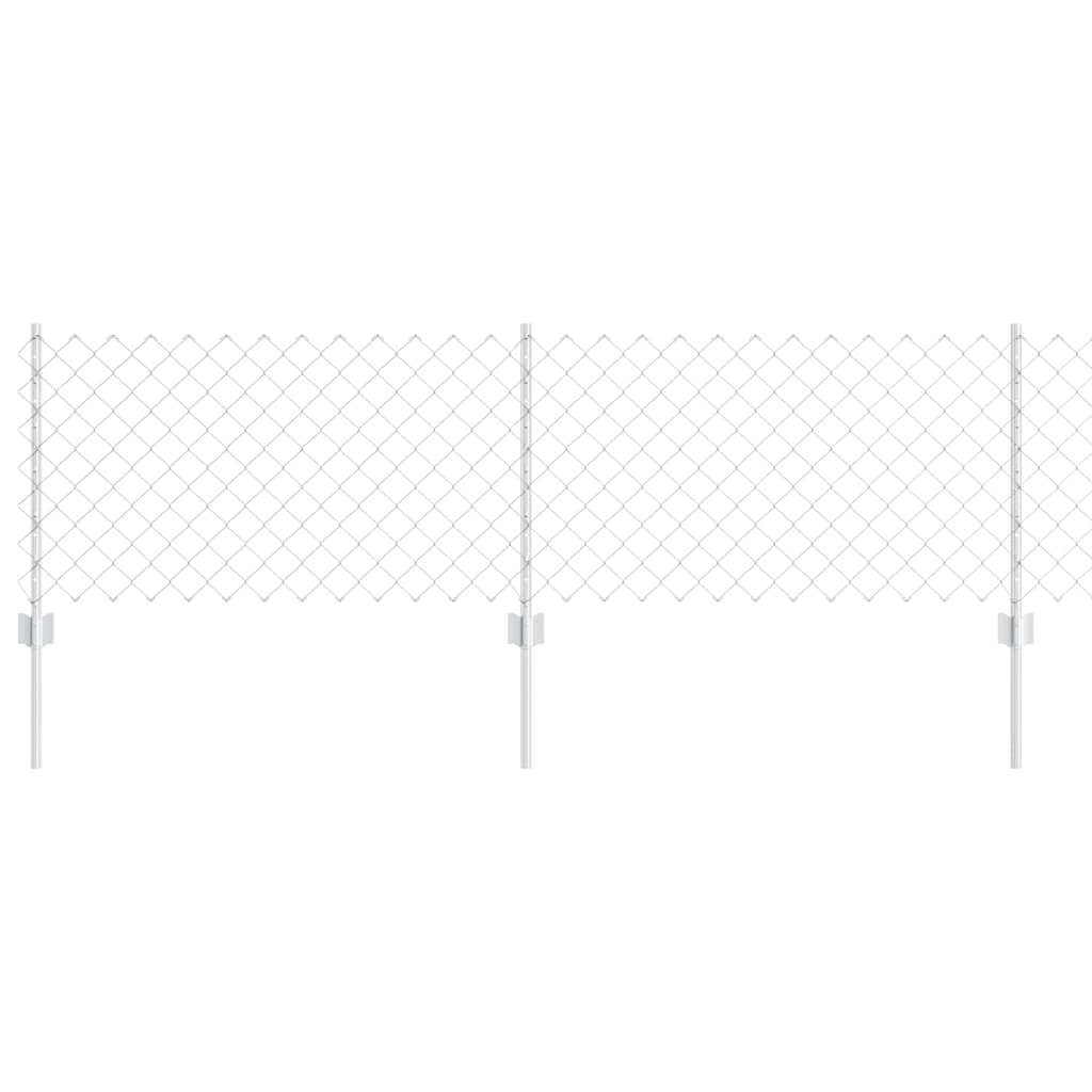 Fence with Post Silver