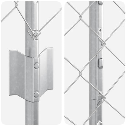 Fence with Post Silver