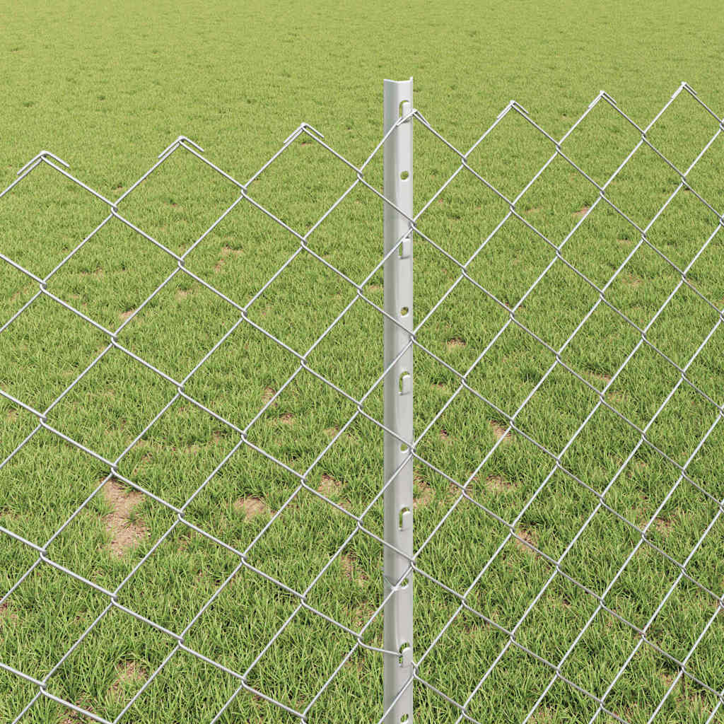 Fence with Post Silver
