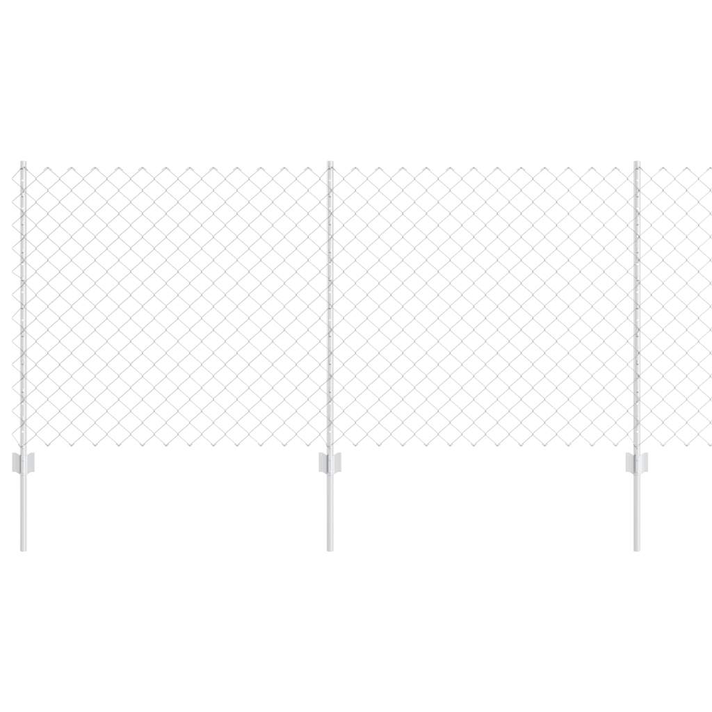 Fence with Post Silver