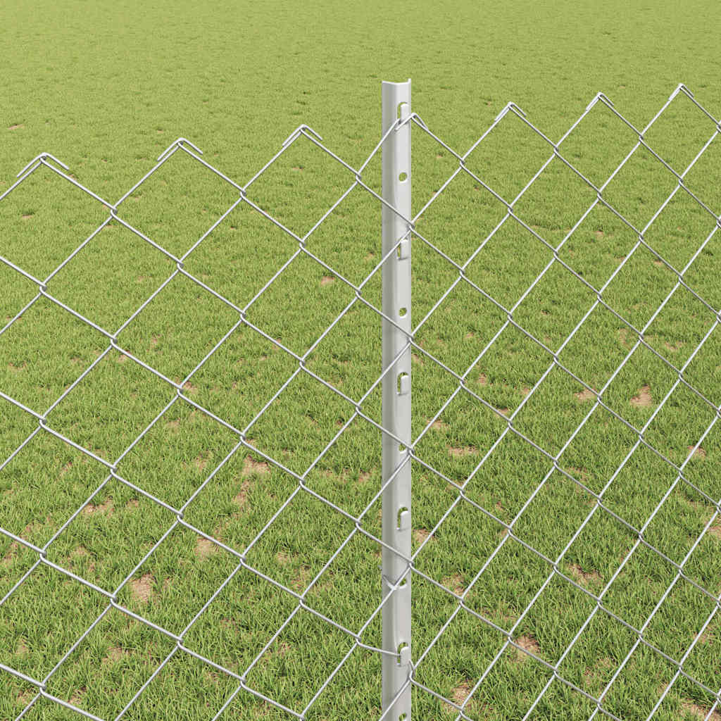 Fence with Post Silver