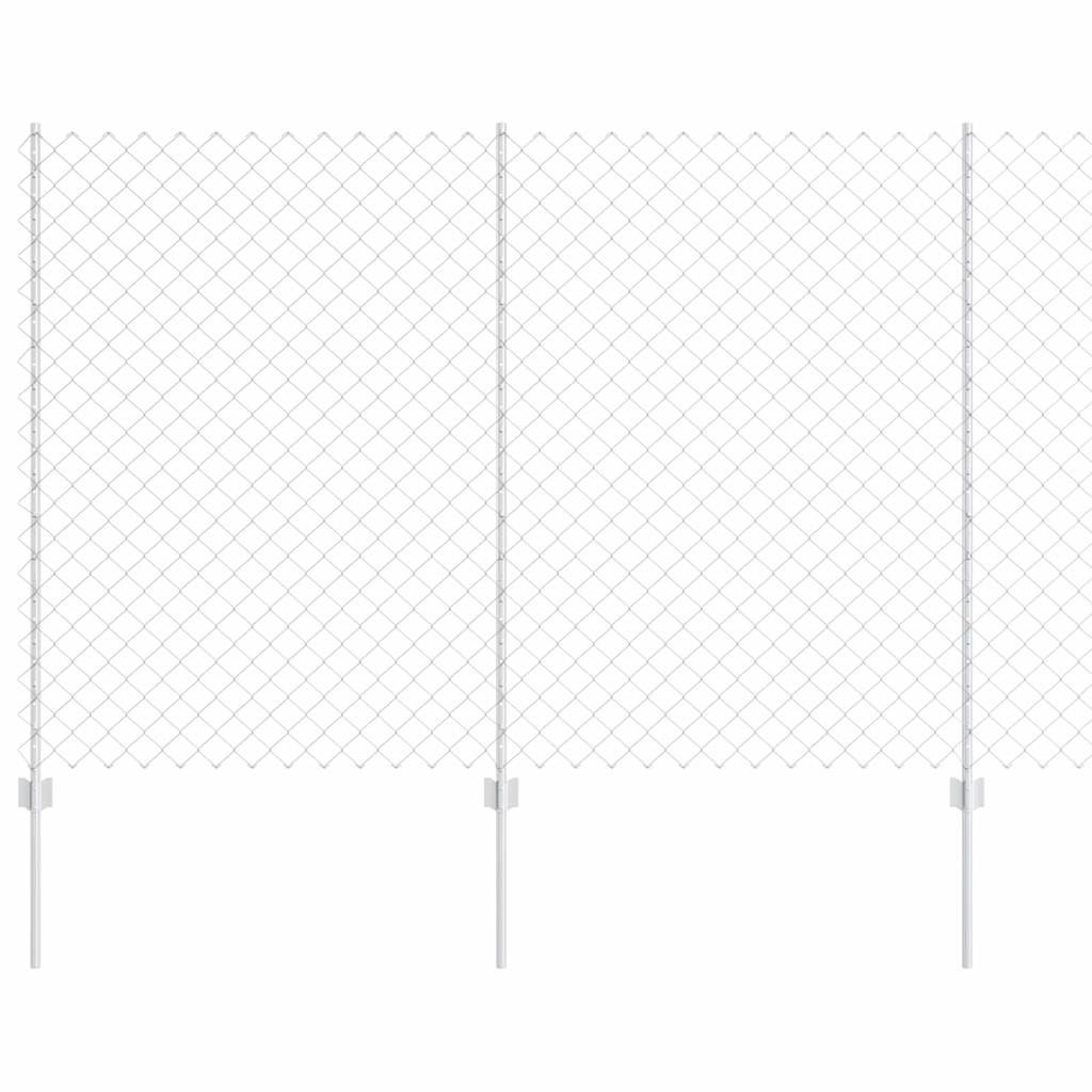 Fence with Post Silver