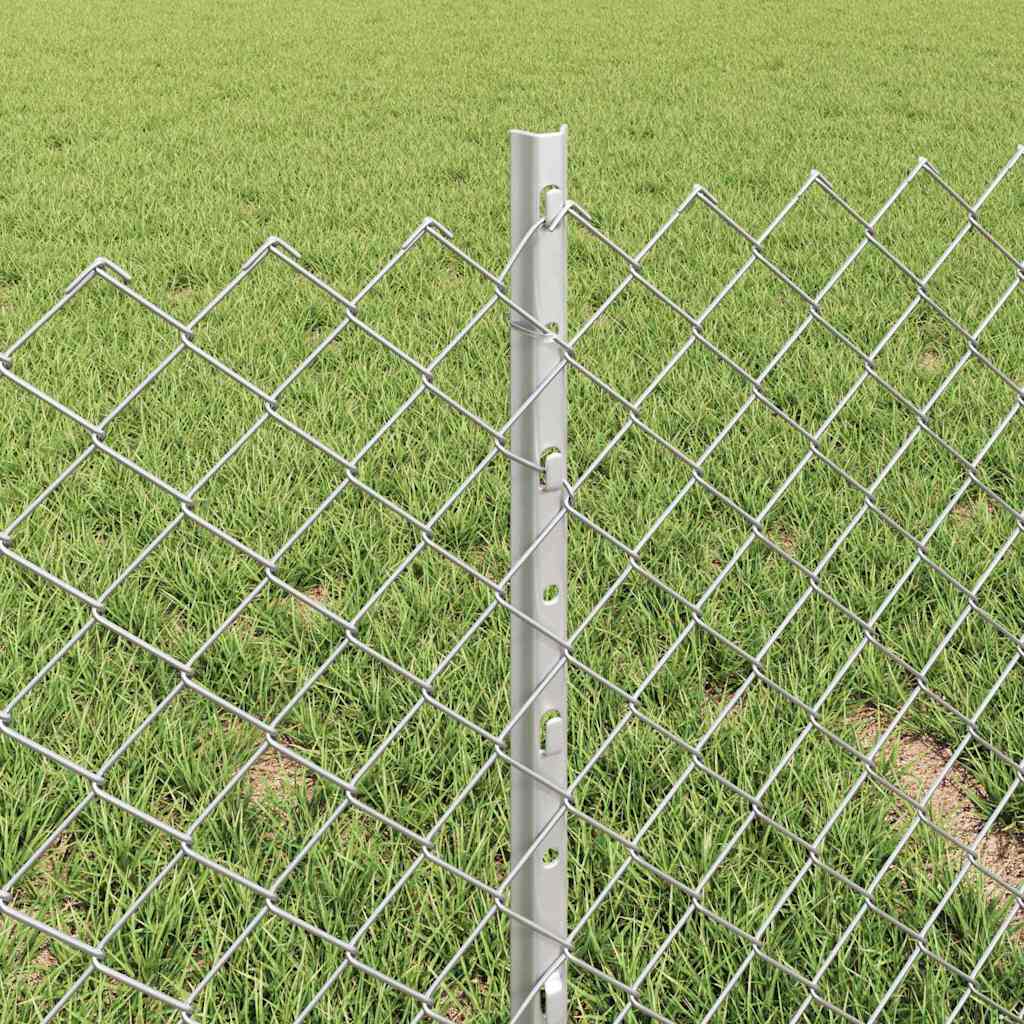 Fence with Post Silver
