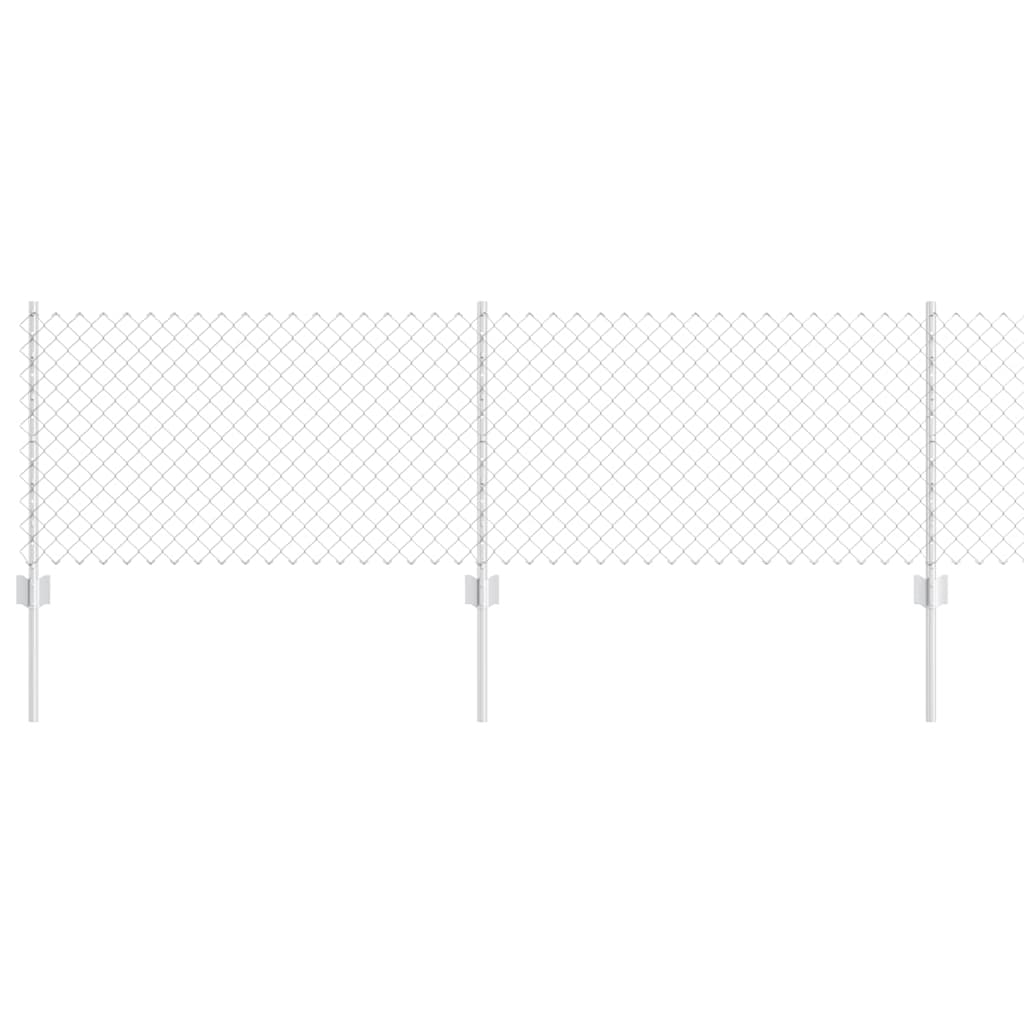 Chain Link Fence with Post 25 x 0.6 m (W x H)