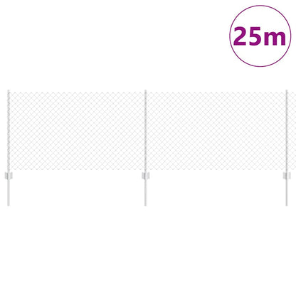 Chain Link Fence with Post 25 x 0.8 m (W x H)