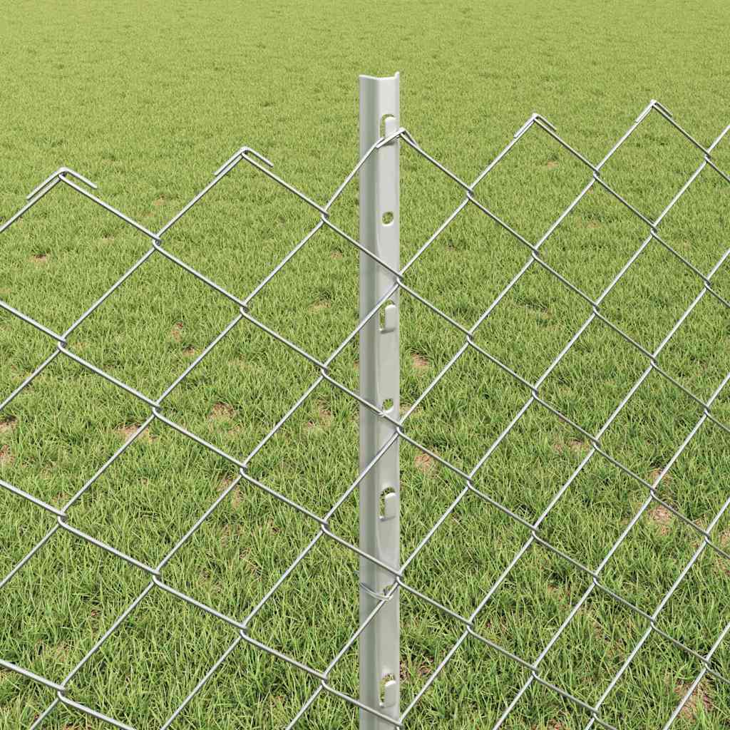 Fence with Post Silver