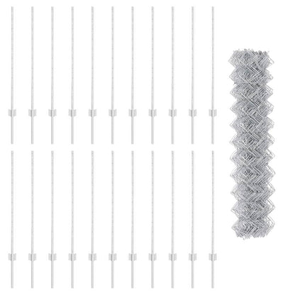 Fence with Post Silver