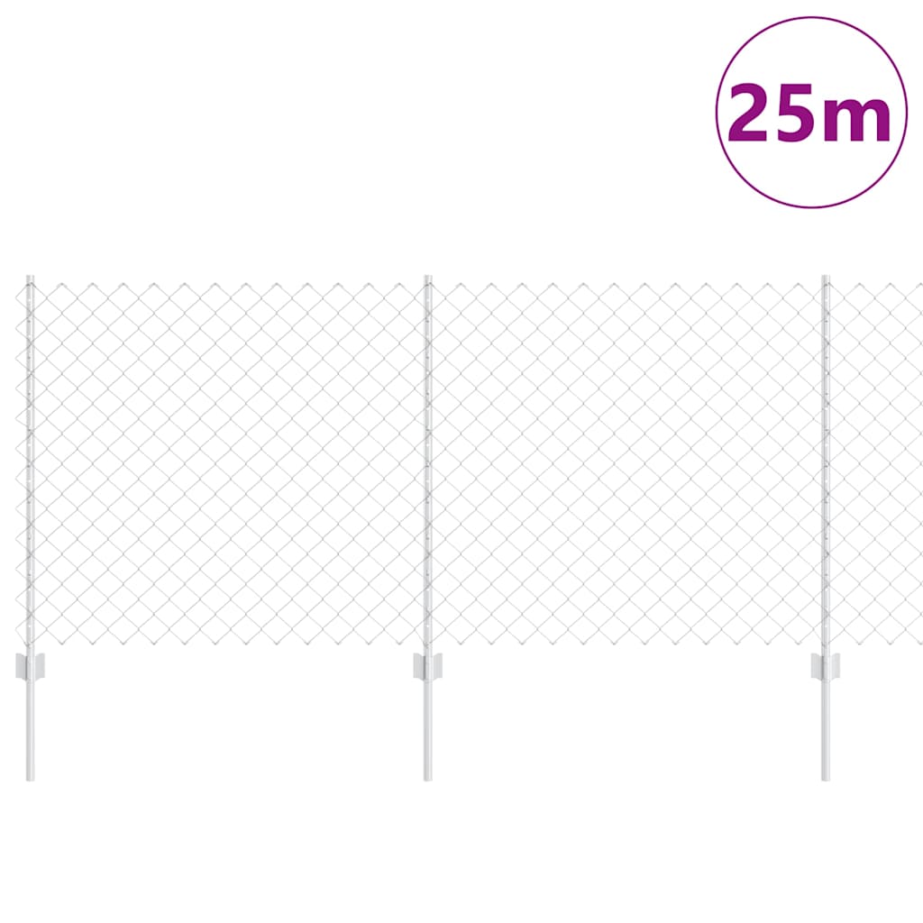 Fence with Post Silver