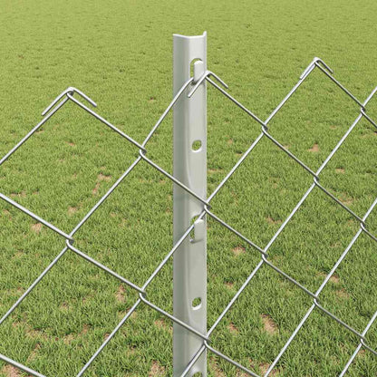 Fence with Post Silver