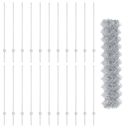 Fence with Post Silver