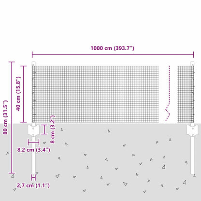 Fence with Post Silver