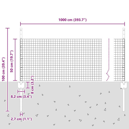 Fence with Post Silver