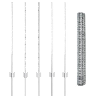 Fence with Post Silver