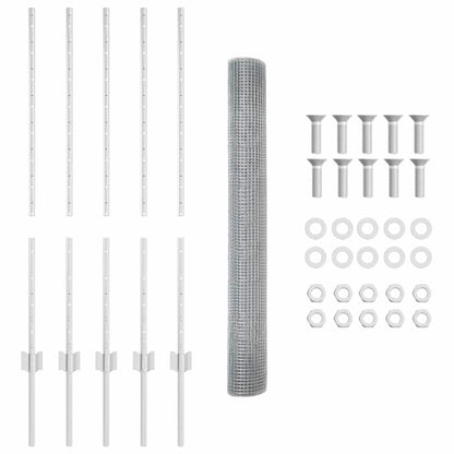 Fence with Post Silver
