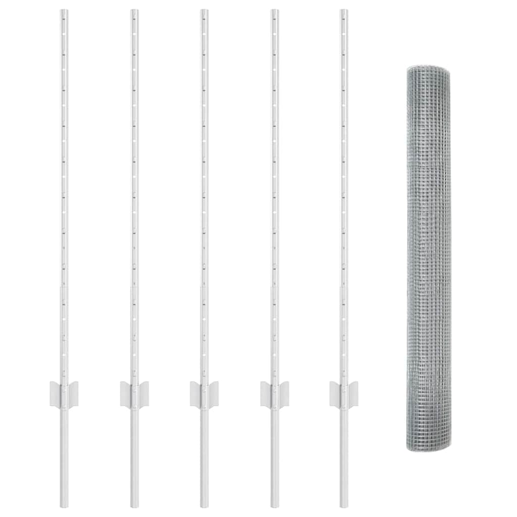 Fence with Post Silver