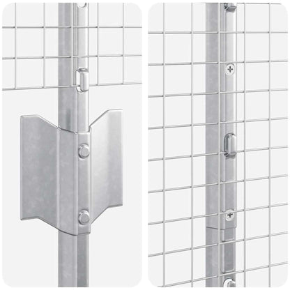 Fence with Post Silver